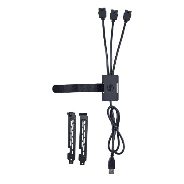 lian-li-usb-2-0-1-zu-3-hub-type-a-male-auf-3x-9-pin-usb-2-0-splitter image 1