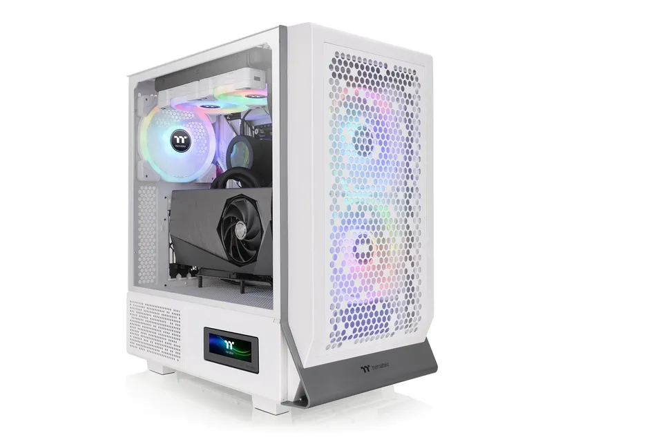 thermaltake-ceres-300-tg-argb-snow-mid-tower-pc-geh-use-atx-e-atx-mesh-front-2-1 image 1