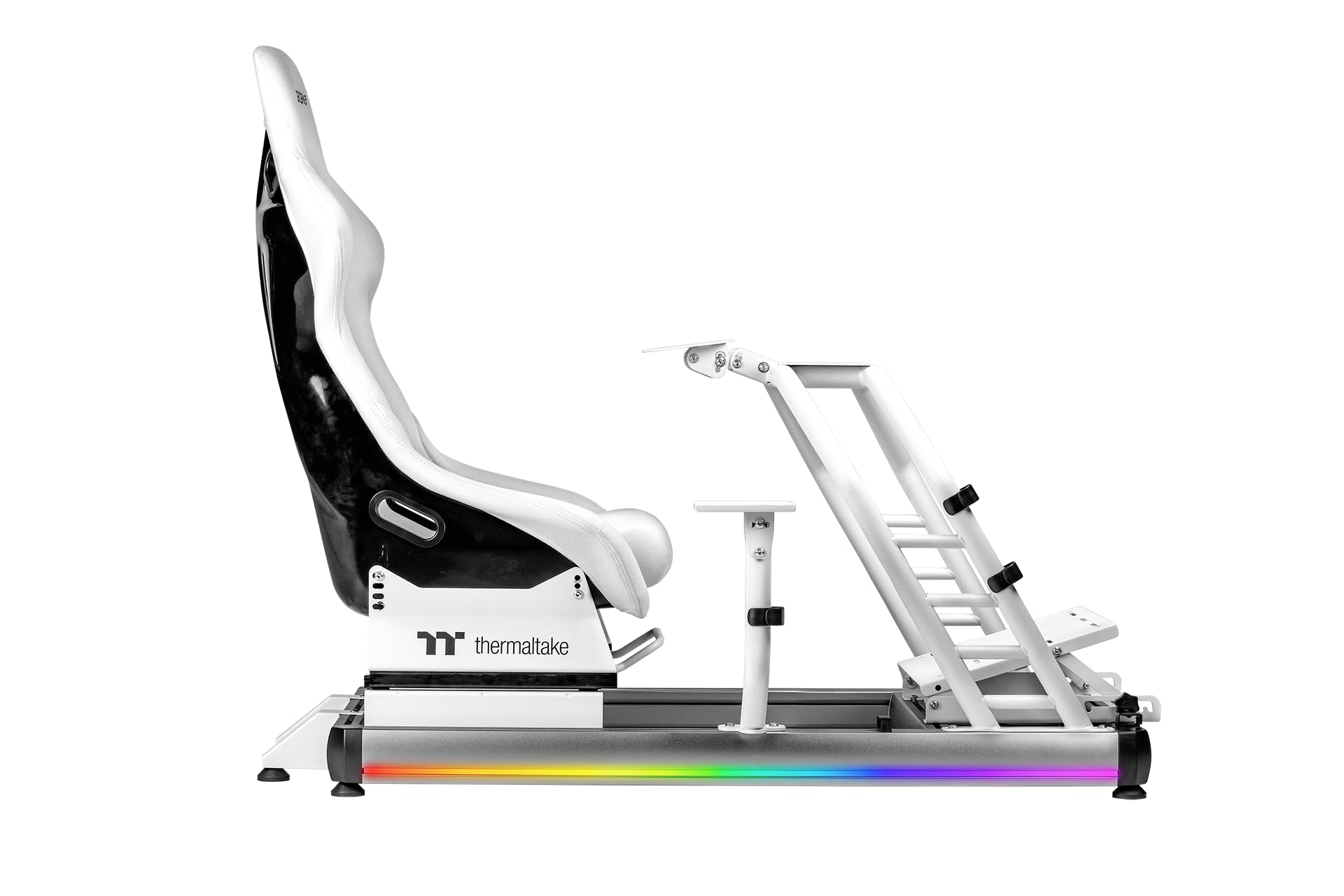 thermaltake-gr500-racing-simulator-cockpit-bundle-snow-simrig-mit-rennsitz-keybo image 2