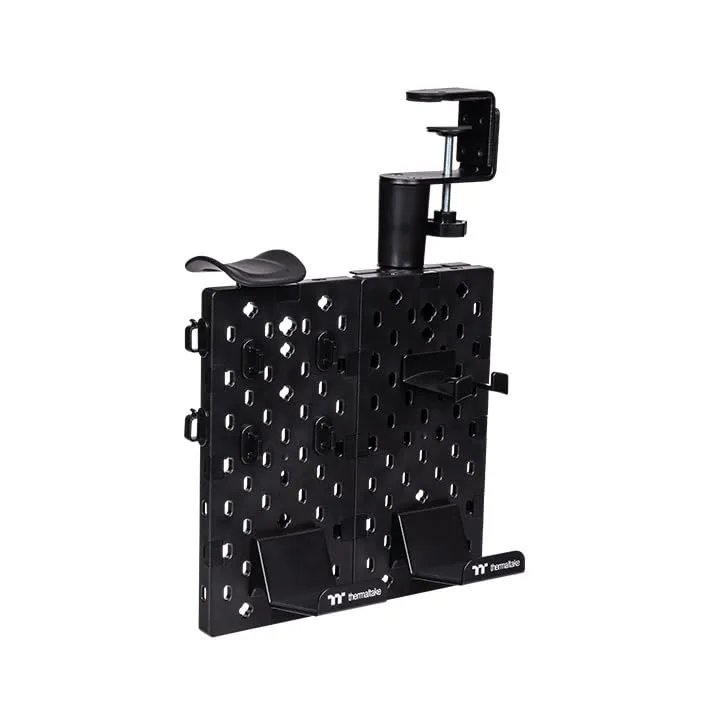 thermaltake-gea-gaming-desk-pegboard-lochbrett-small-schwarz-stahl-10-kg-traglas image 1