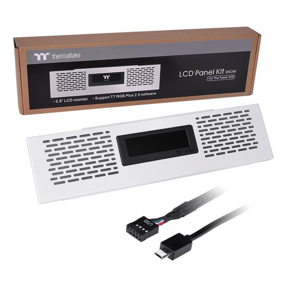thermaltake-the-tower-500-lcd-panel-kit-snow-3-9-display-f-r-tower-500-steuerbar image 4