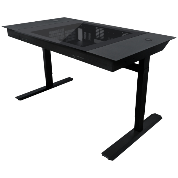 lian-li-dk07-schreibtisch-geh-use-h-henverstellbarer-pc-tisch-f-r-single-und-dua image 2