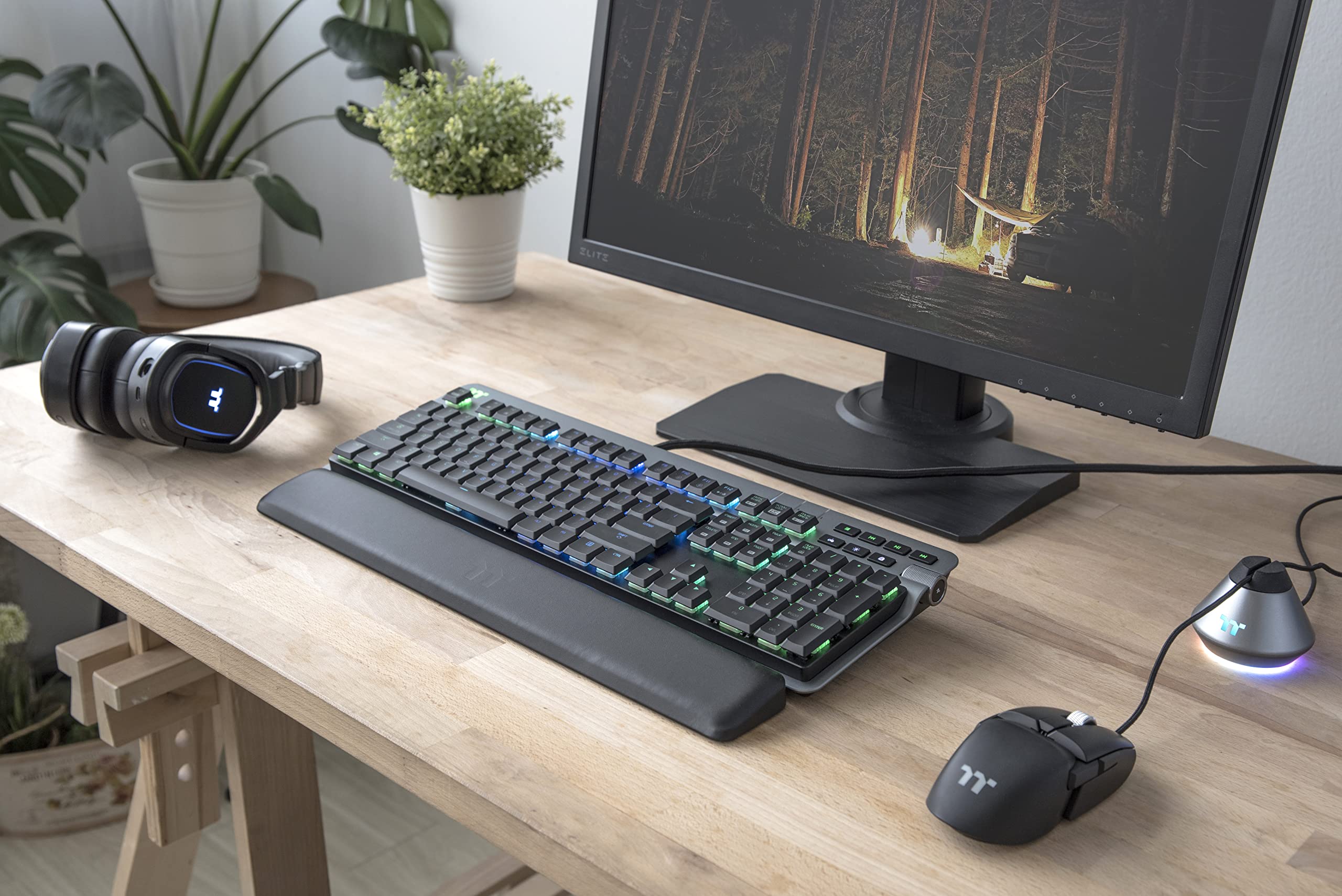 thermaltake-argent-k6-rgb-gaming-tastatur-cherry-mx-low-profile-red-de-schwarz image 8