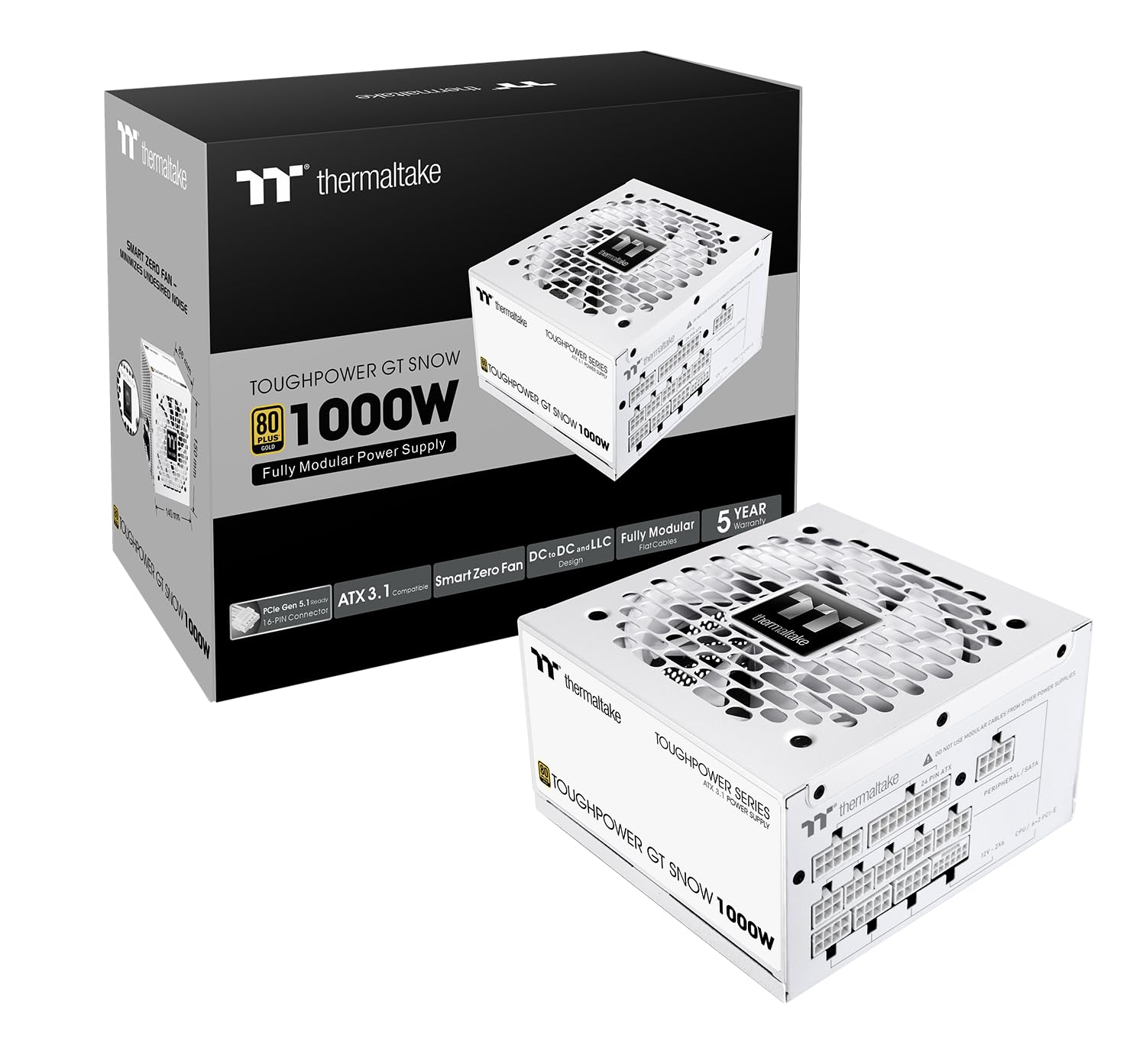 thermaltake-toughpower-gt-snow-1000w-atx-3-1-pcie-5-1-80-plus-gold-vollmodular-n image 2
