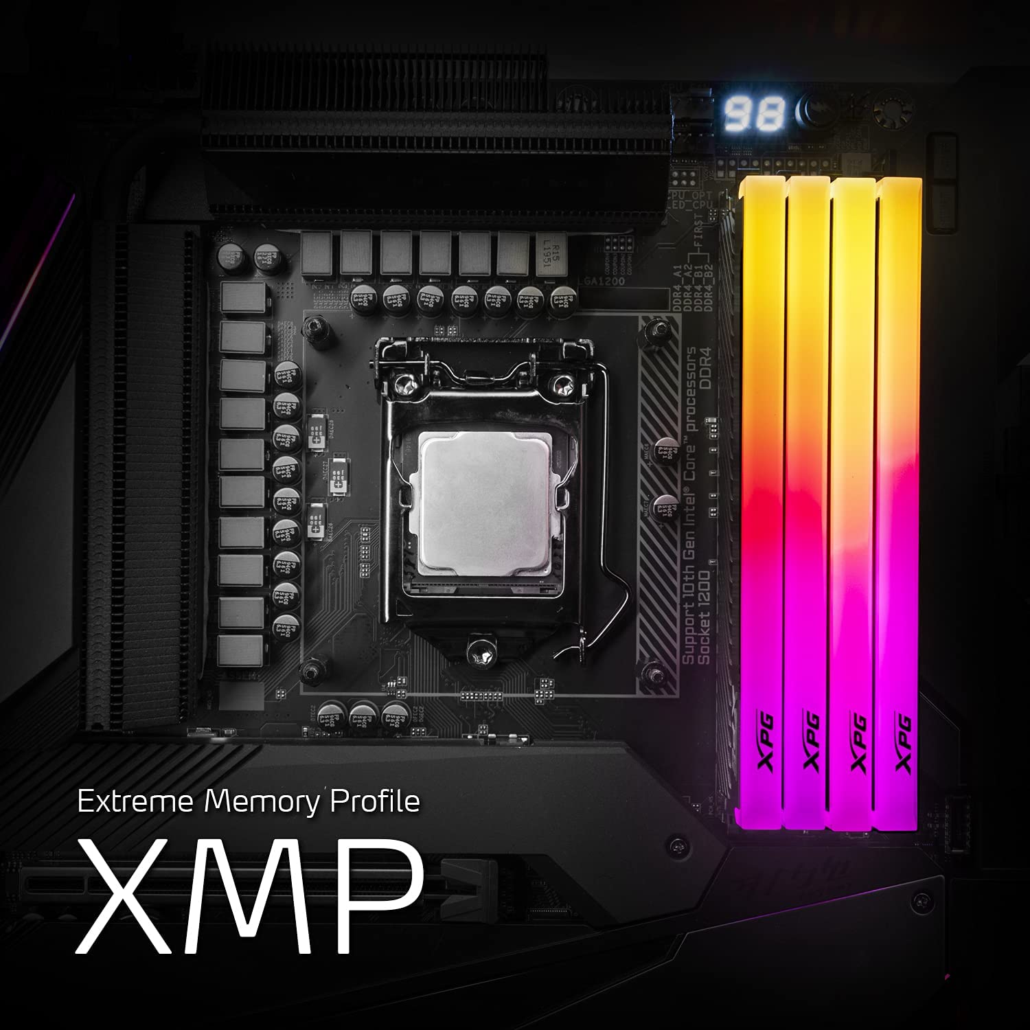 adata-xpg-spectrix-d45g-16-gb-2-8-gb-ddr4-3600-rgb-speicherkit-schwarz image 6