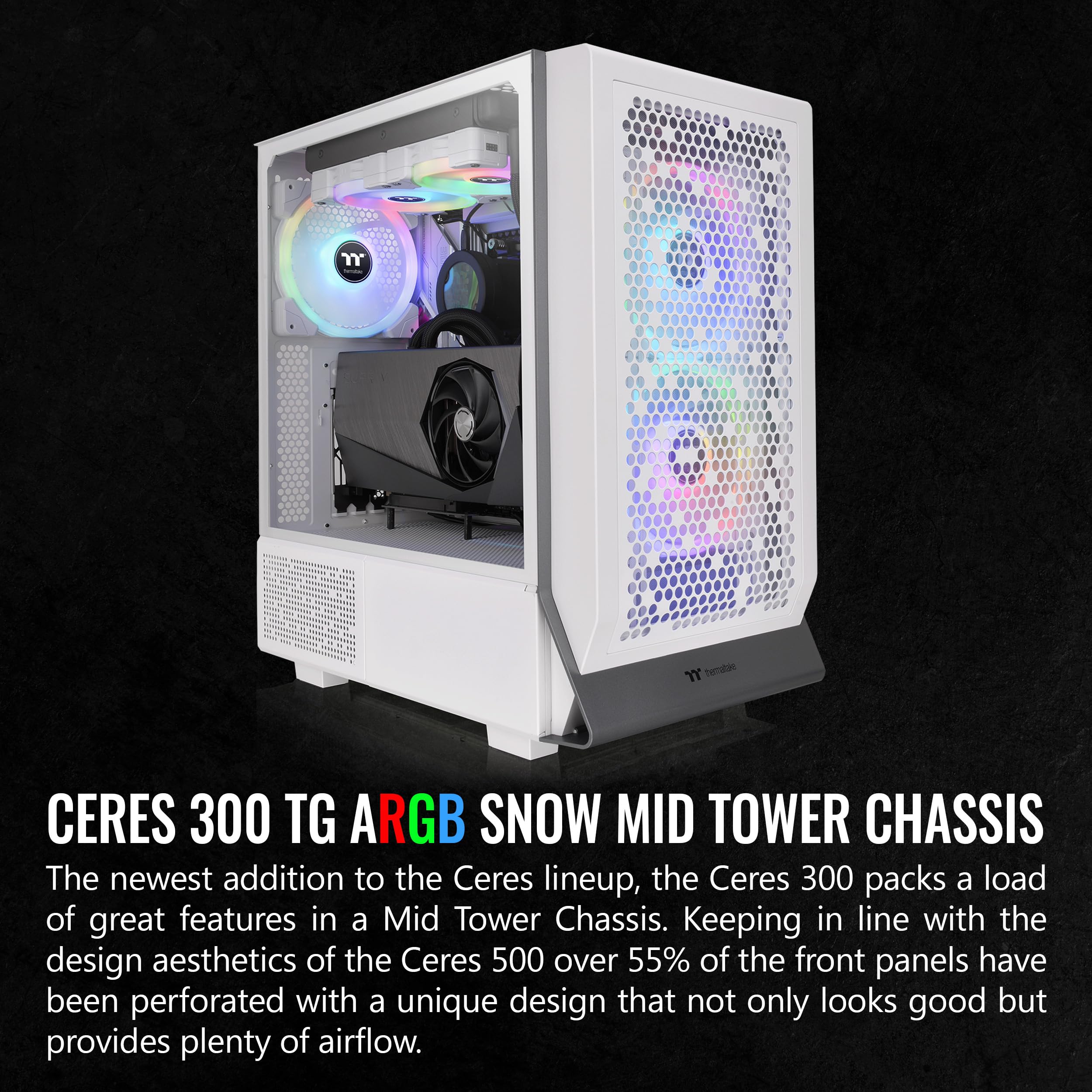 thermaltake-ceres-300-tg-argb-snow-edition-mid-tower-wei image 2