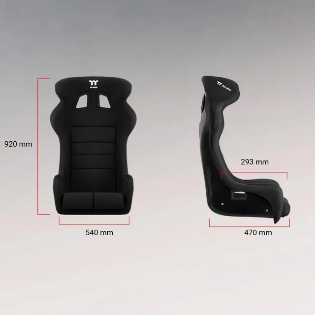 thermaltake-s700-gt-racing-bucket-seat-sim-racing-schalensitz-fiberglas-black image 1