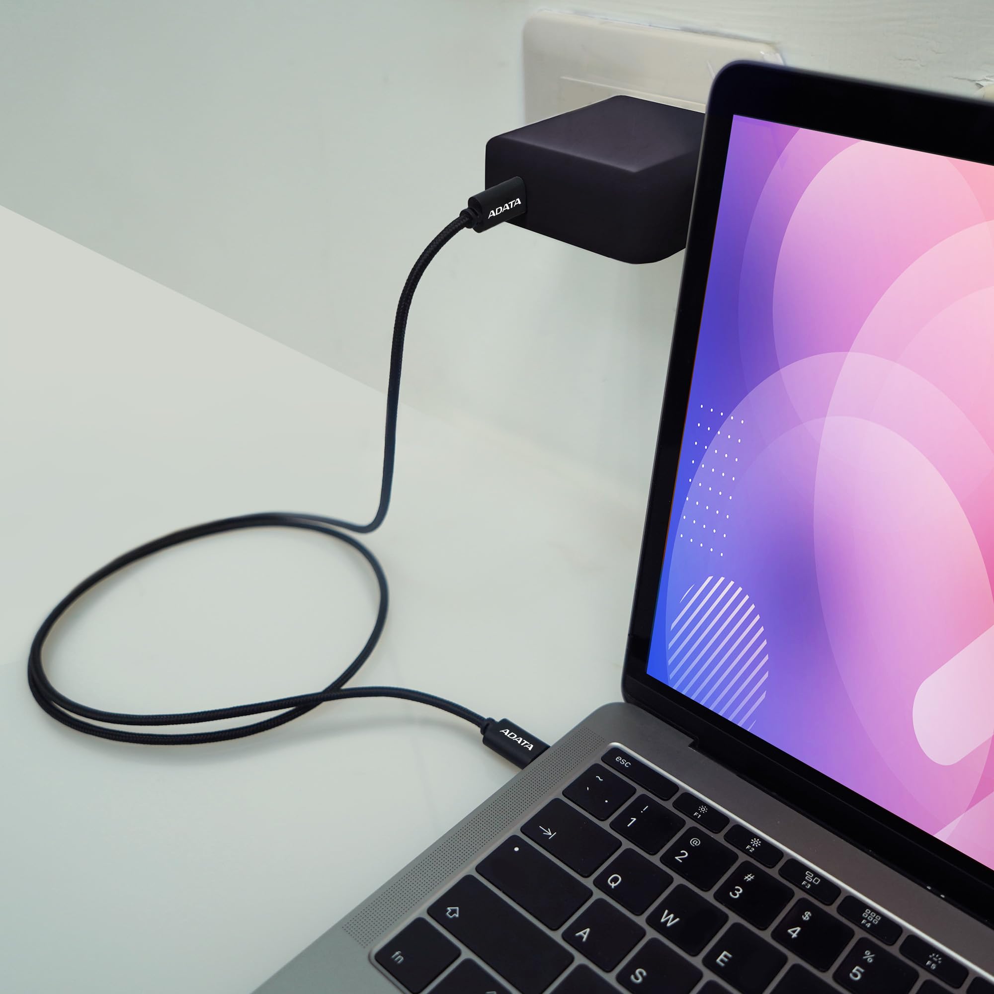 adata-usb-c-zu-usb-c-kabel-100w-pd3-0-qc3-0-nylongewebe-1m-schwarz image 6
