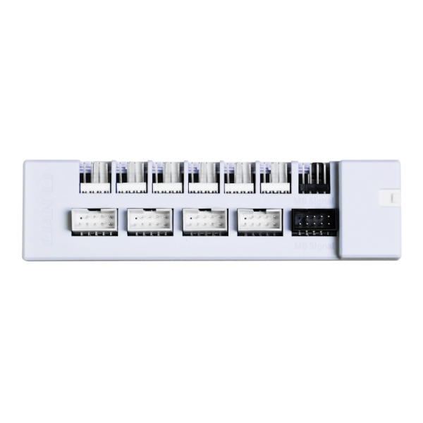 lian-li-edge-hub-6-fach-pwm-l-fter-hub-usb-hub-schwarz-wei image 2