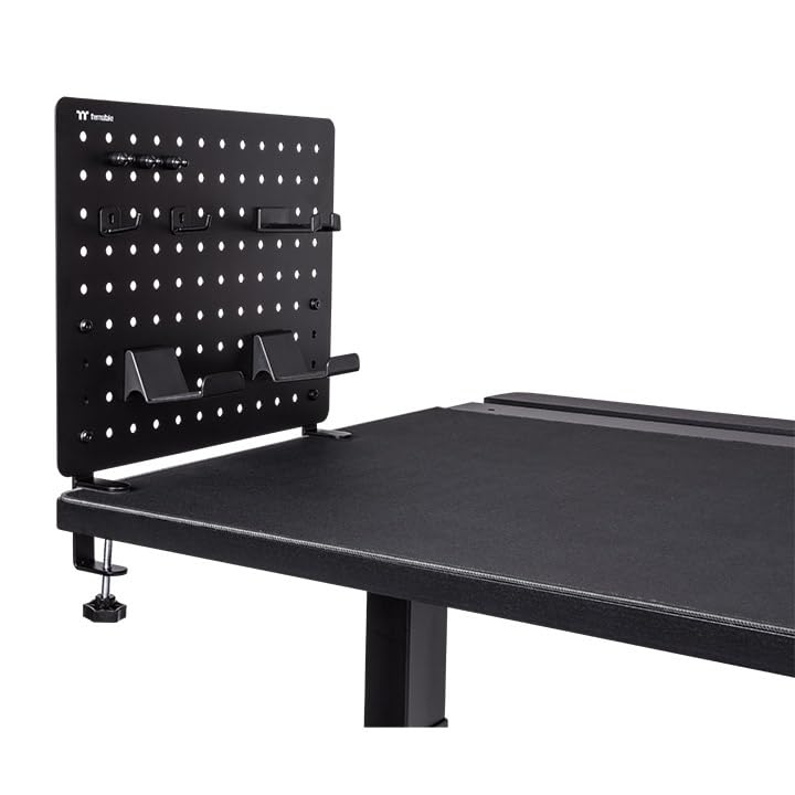 thermaltake-gea-gaming-desk-pegboard-medium-schwarz-stahl-lochplatte-mit-zubeh-r image 4