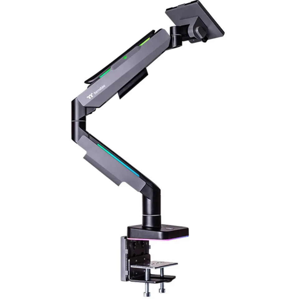 thermaltake-gea-single-rgb-gaming-monitor-arm-schwarz-f-r-bis-zu-35-zoll image 1