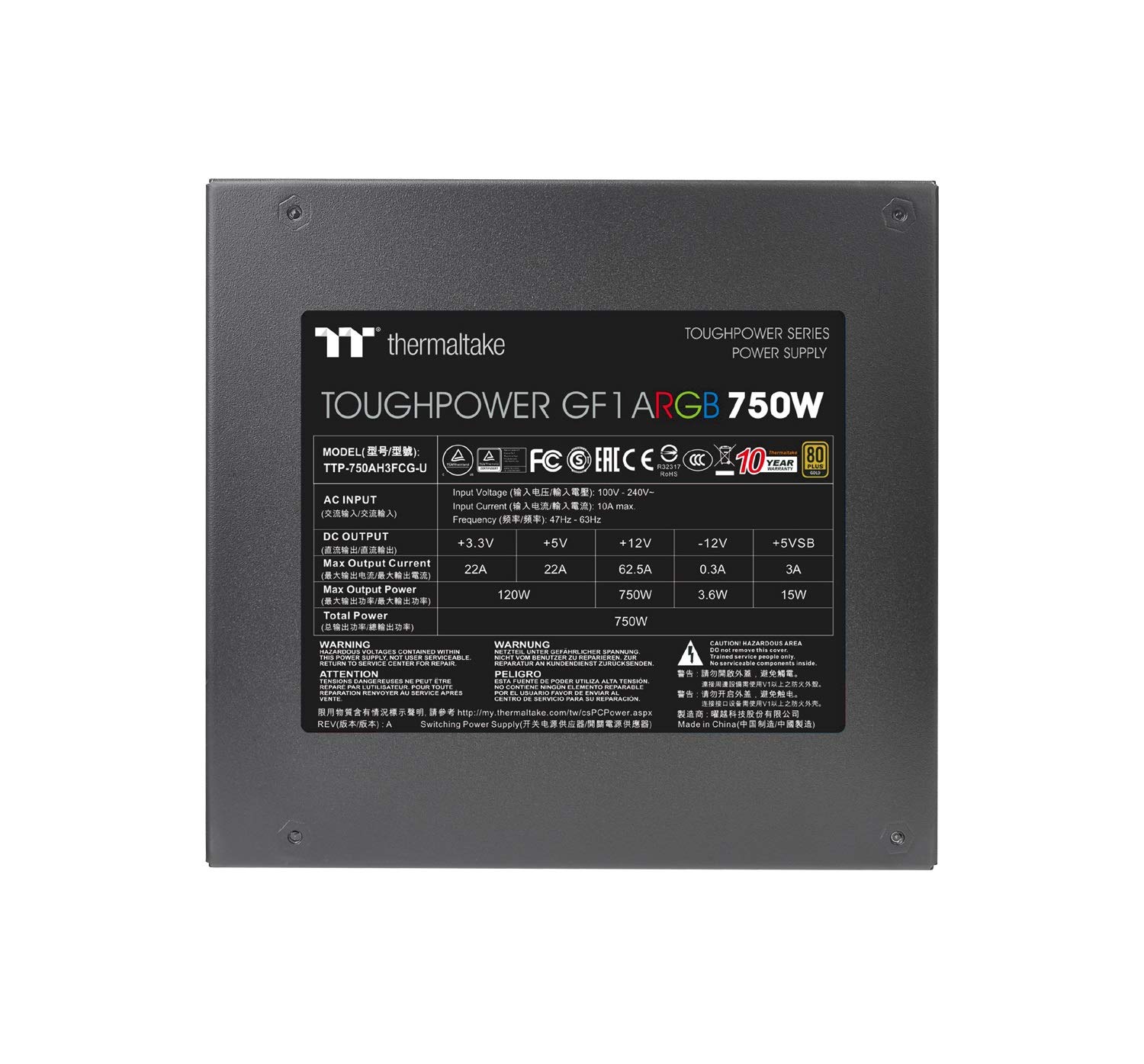 thermaltake-toughpower-gf1-argb-750w-pc-netzteil-80-plus-gold-vollmodular image 6