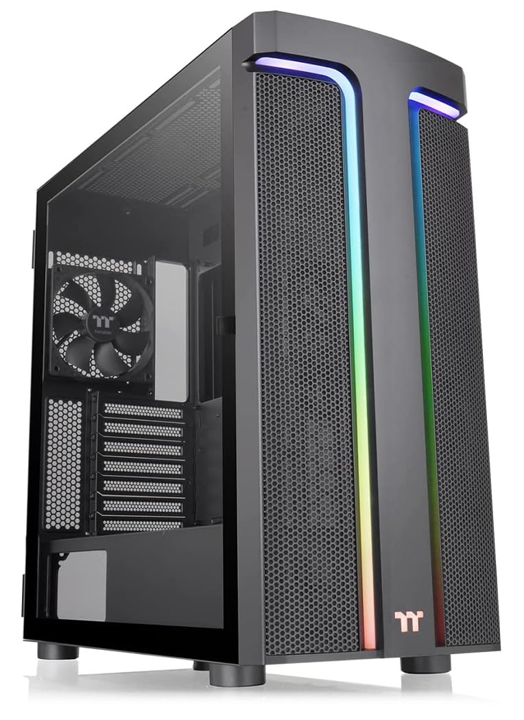 thermaltake-h590-tg-argb-mid-tower-pc-geh-use-schwarz-mit-tempered-glass image 1