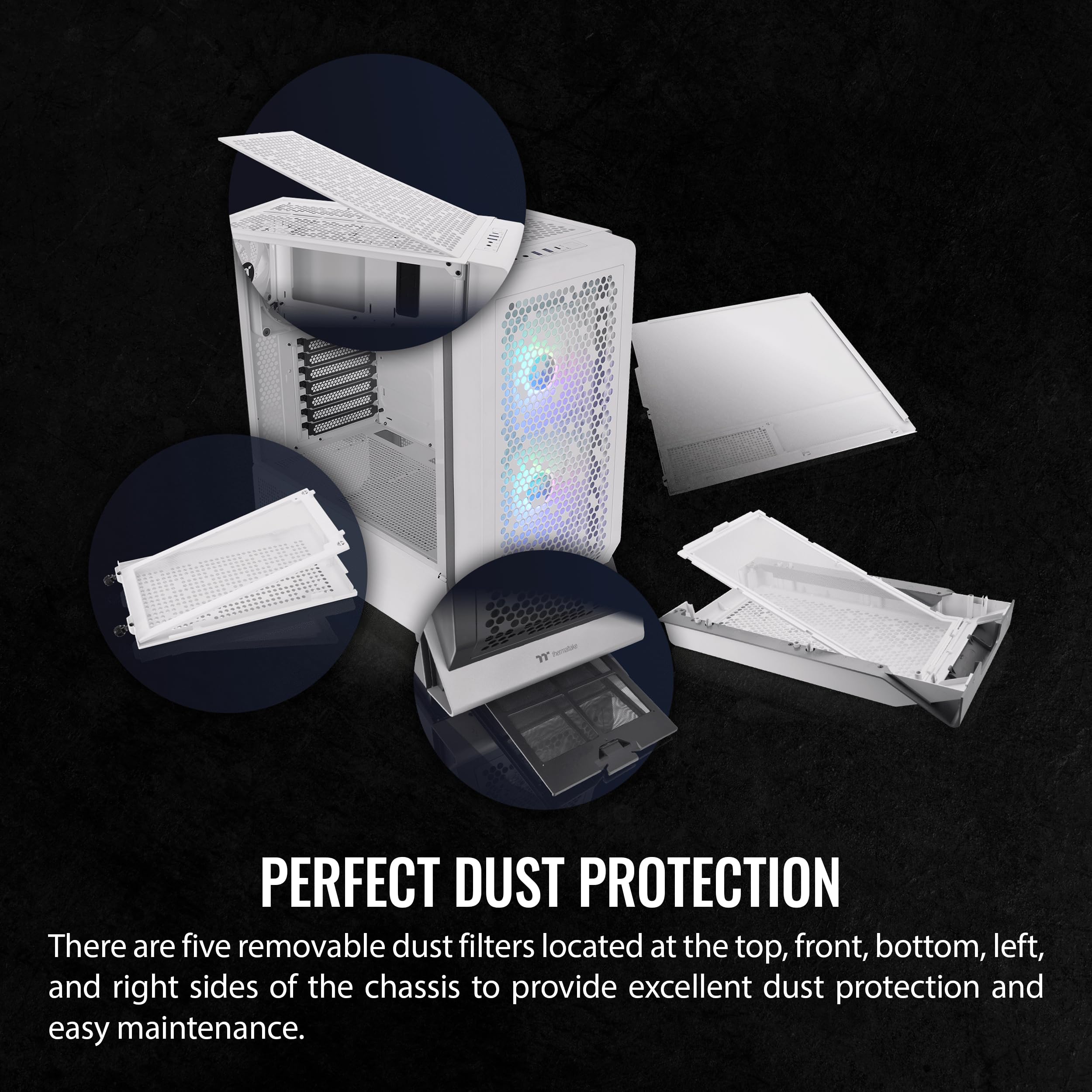 thermaltake-ceres-300-tg-argb-snow-edition-mid-tower-wei image 6