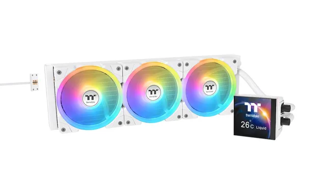thermaltake-magfloe-420-ultra-argb-sync-white-420-mm-aio-mit-3-95-lcd image 1