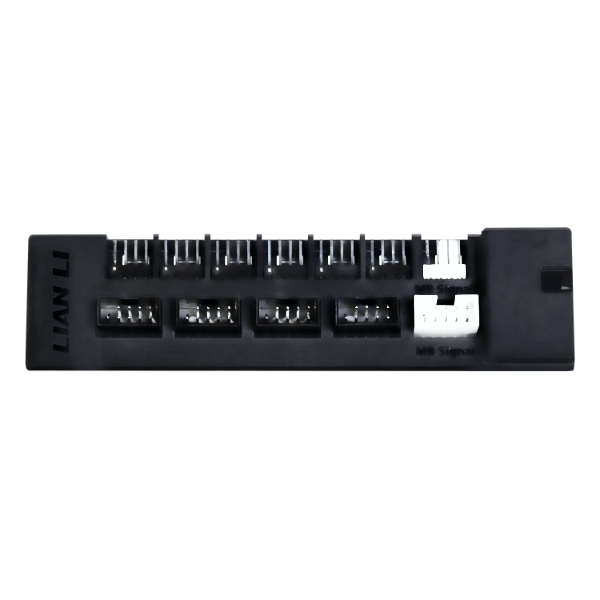 lian-li-edge-hub-6-fach-pwm-l-fter-hub-usb-hub-schwarz-wei image 1