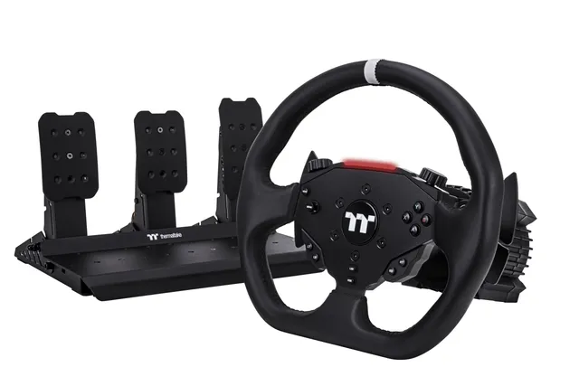 thermaltake-g6-direct-drive-racing-wheel-bundle-lenkrad-6-nm-wheelbase-und-3-ped image 1