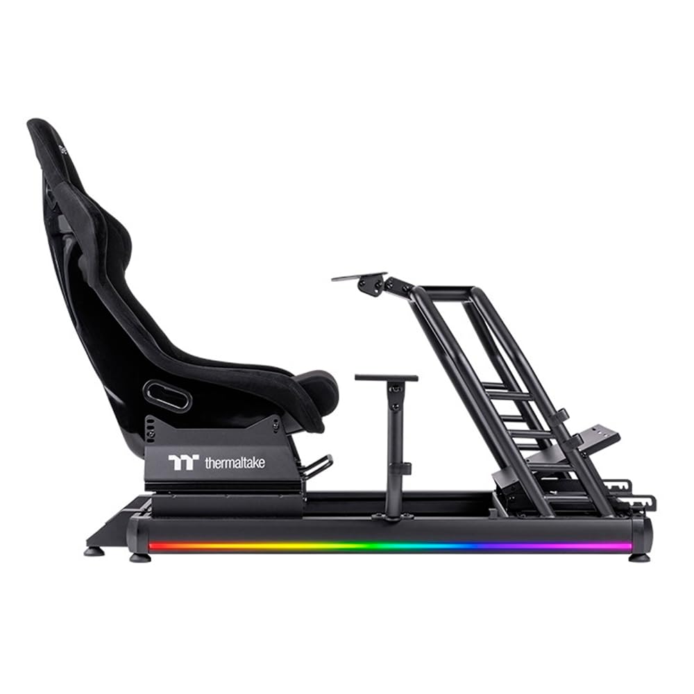 thermaltake-gr500-racing-simulator-cockpit-schwarz-alu-stahl-rig-mit-fiberglas-s image 1