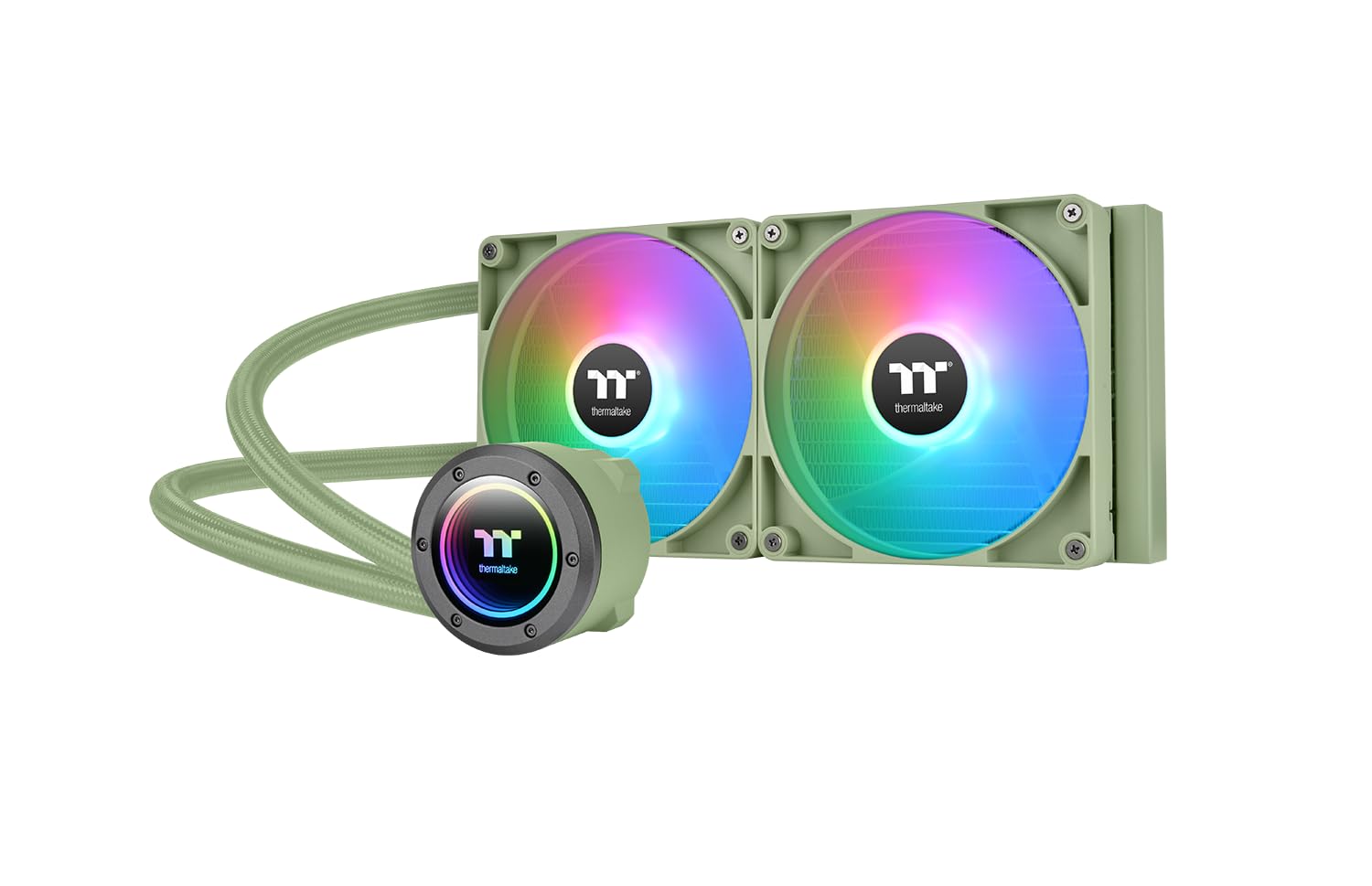 thermaltake-th280-v2-argb-matcha-green-280-mm-aio-wasserk-hlung image 1