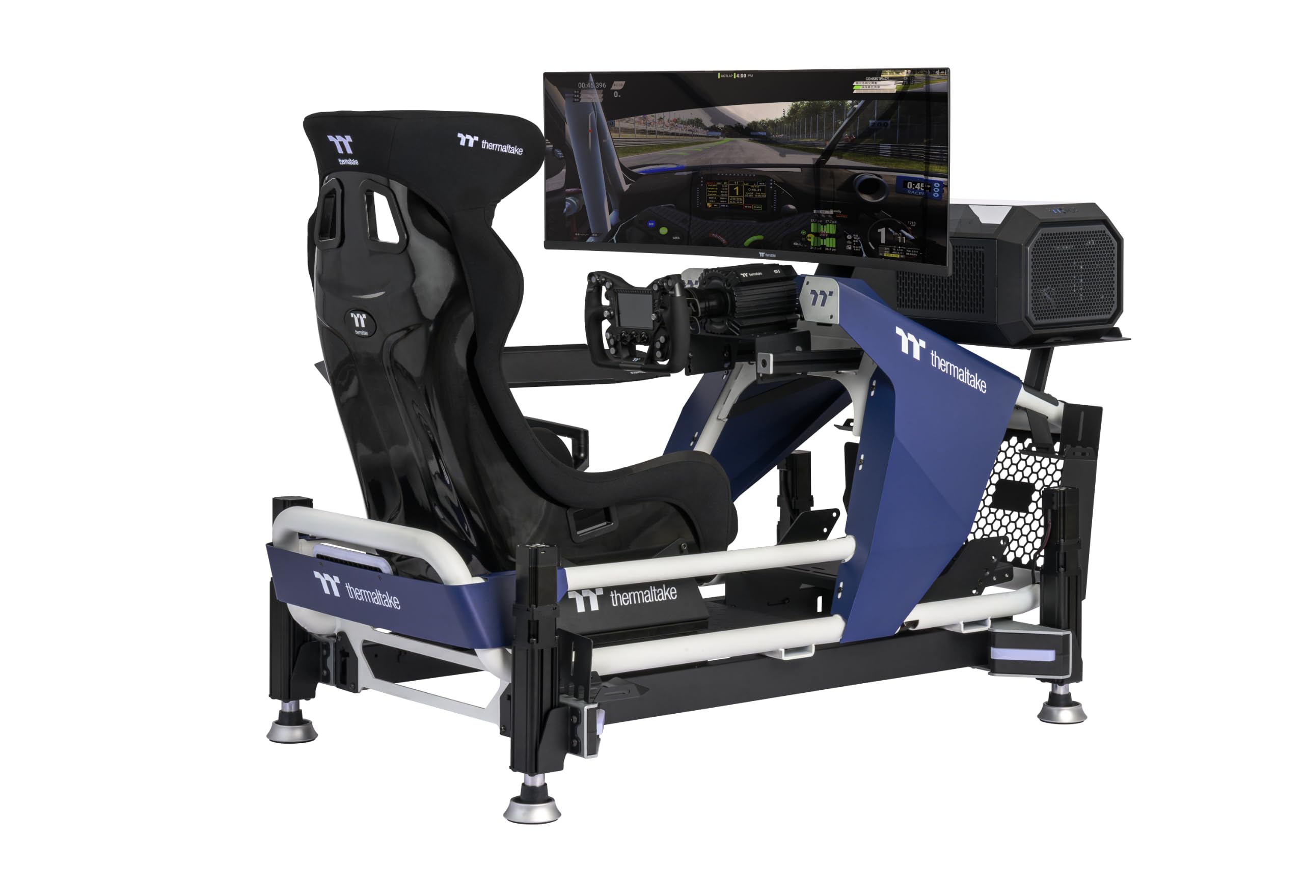 thermaltake-gr700-premium-simracing-cockpit-aluminium-stahl-rahmen-black-blue image 7