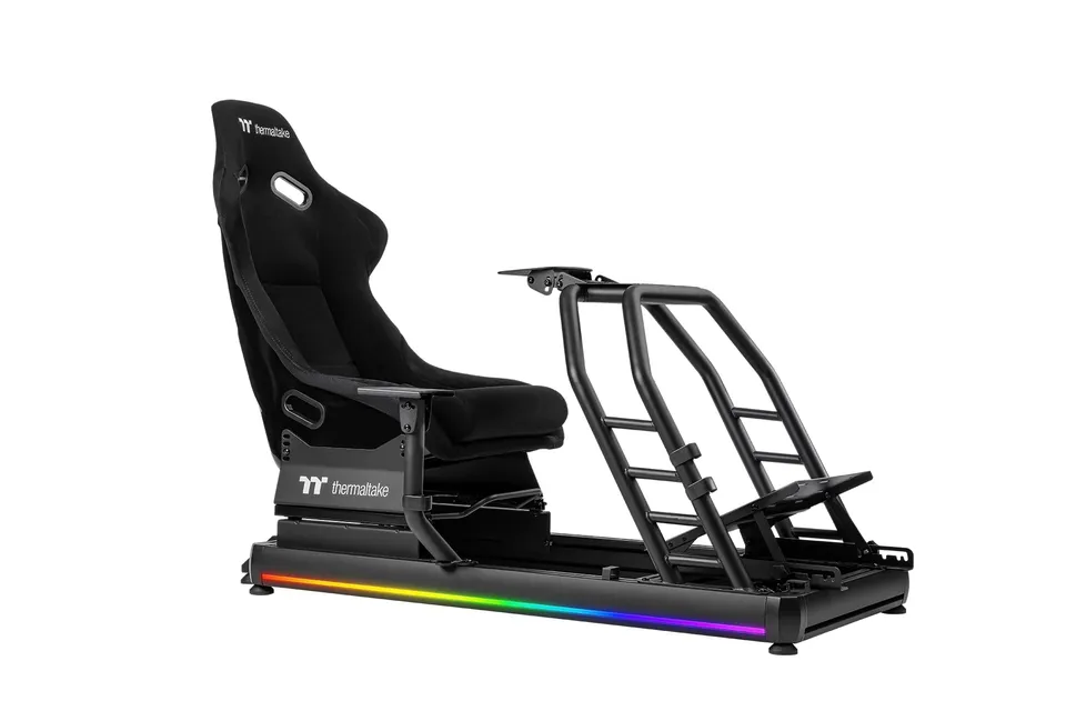 thermaltake-gr500-racing-simulator-cockpit-bundle-black-simrig-mit-rennsitz-keyb image 1