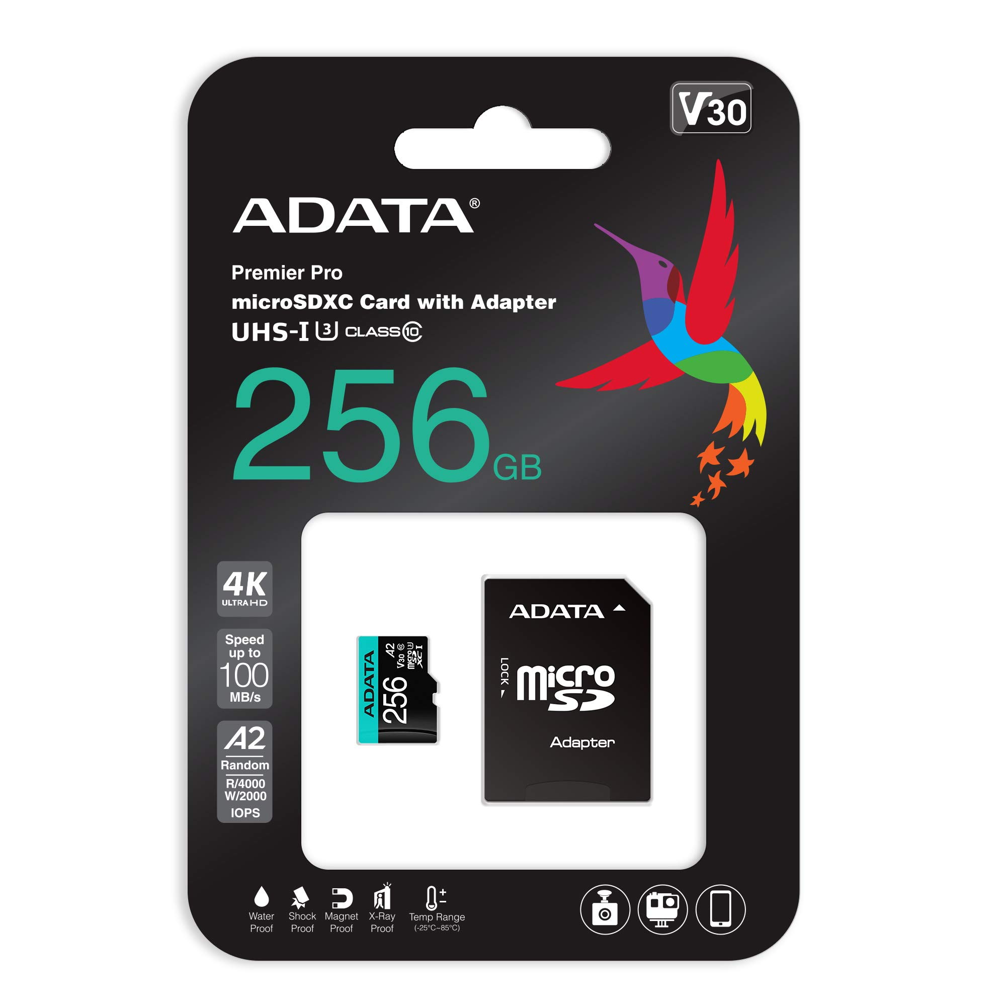 adata-premier-pro-256gb-microsdxc-uhs-i-u3-v30s-speicherkarte image 4
