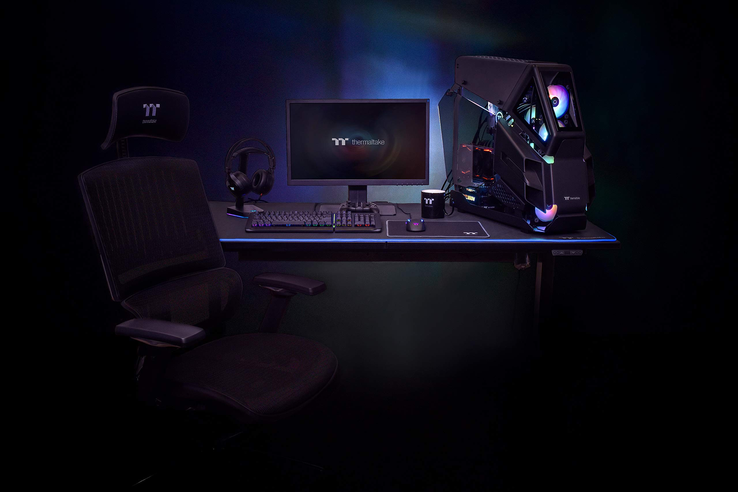 thermaltake-toughdesk-300-rgb-battlestation-gaming-tisch-h-henverstellbar image 8
