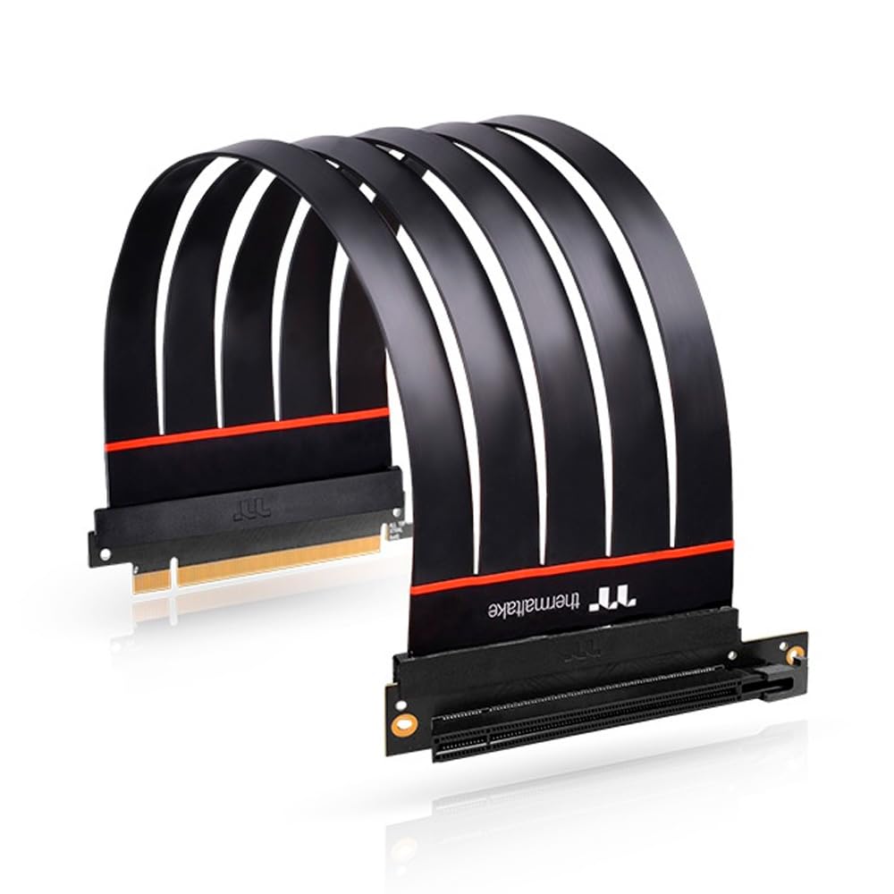 thermaltake-pci-express-extender-pci-e-4-0-16x-riser-kabel-30cm-schwarz image 6