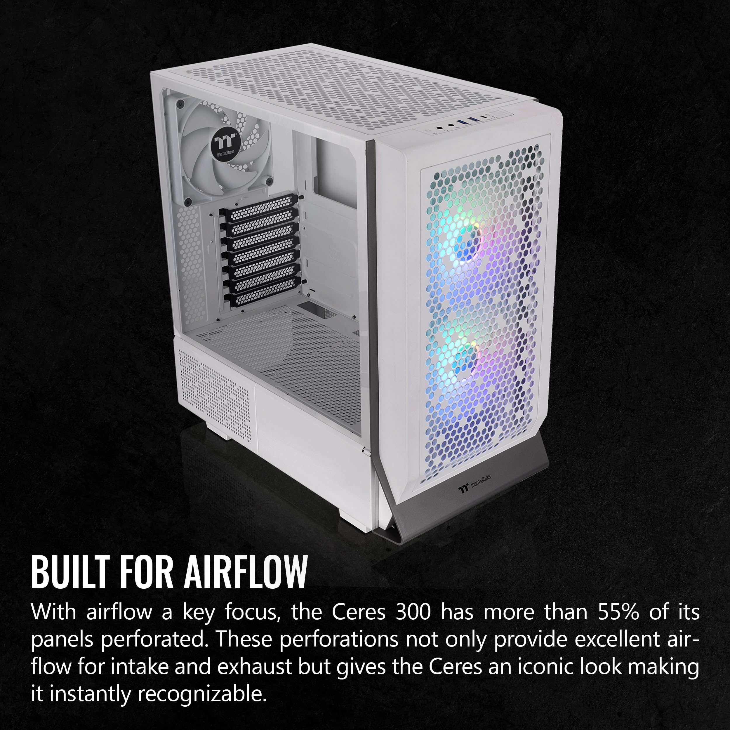 thermaltake-ceres-300-tg-argb-snow-edition-mid-tower-wei image 3