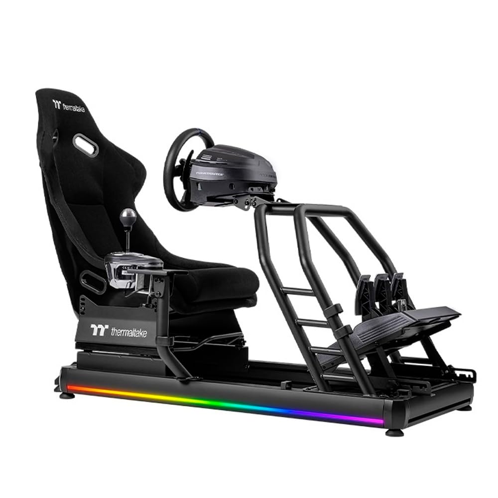 thermaltake-gr500-racing-simulator-cockpit-schwarz-alu-stahl-rig-mit-fiberglas-s image 3