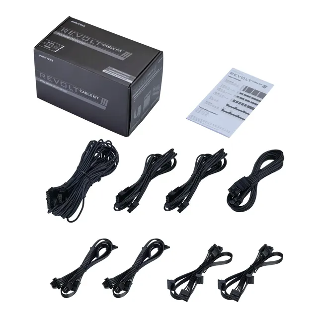 phanteks-revolt-cable-kit-pcie-gen5-starter-set-schwarz-gesleevte-kabel image 1