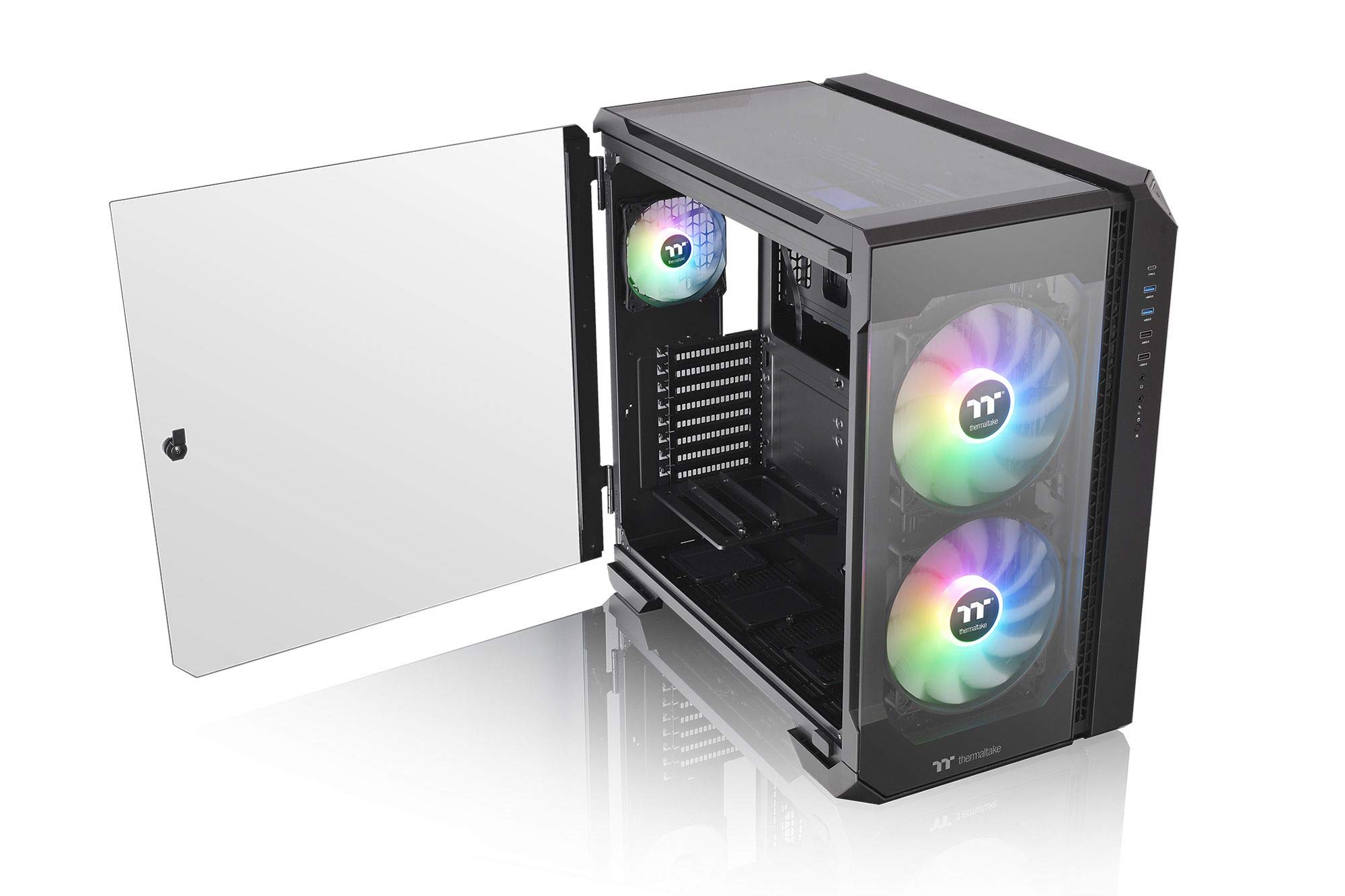 thermaltake-view-51-tg-argb-black-e-atx-pc-geh-use-tempered-glass image 2