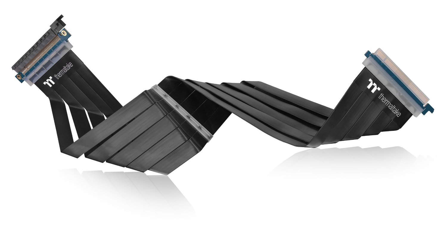 thermaltake-pci-express-extender-pci-e-4-0-16x-riser-kabel-30cm-schwarz image 2