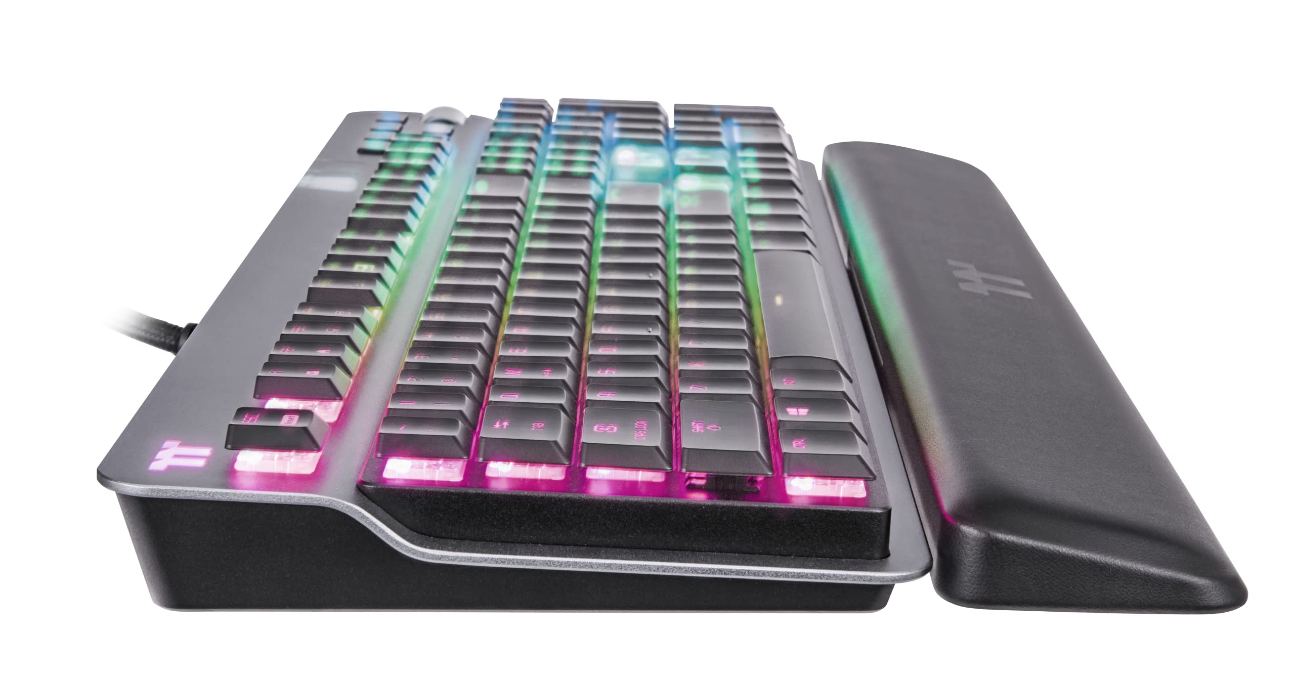 thermaltake-argent-k6-rgb-gaming-tastatur-cherry-mx-low-profile-red-de-schwarz image 5