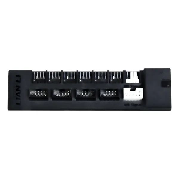 lian-li-edge-hub-6-fach-pwm-l-fter-hub-usb-hub-schwarz-wei image 1