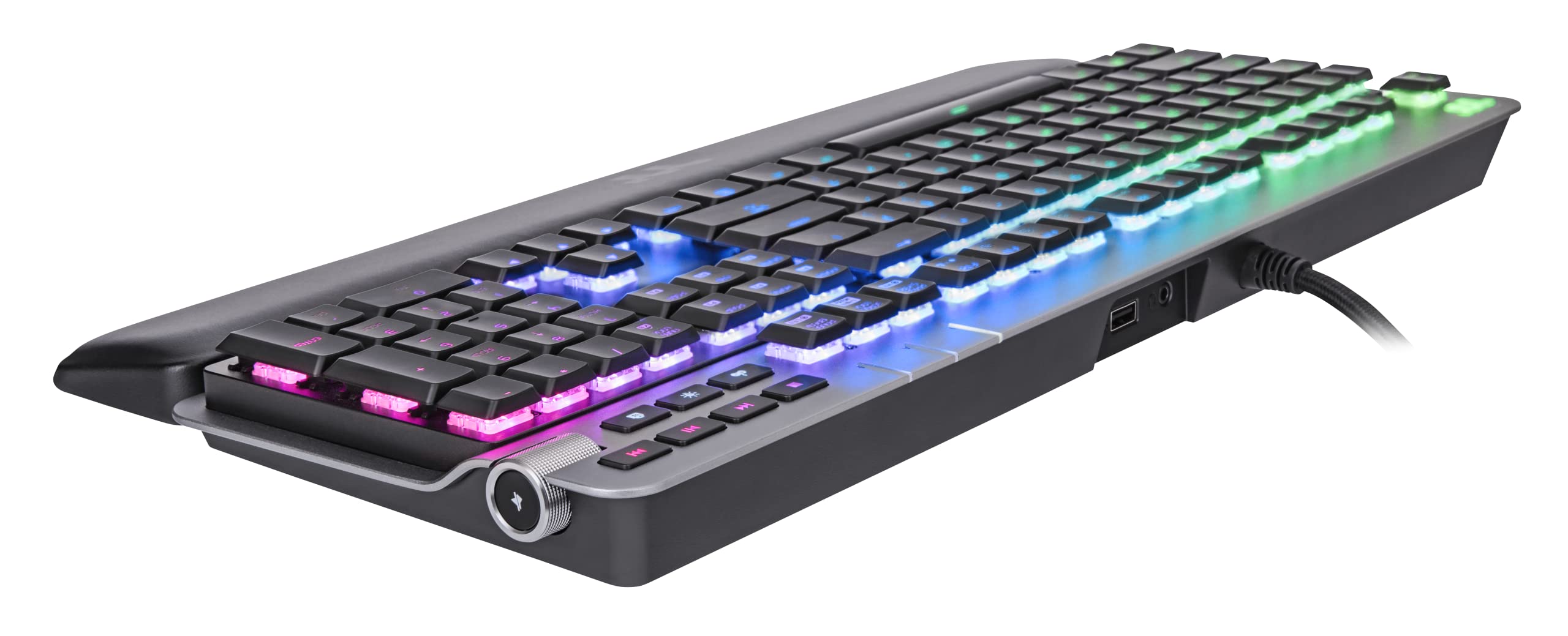 thermaltake-argent-k6-rgb-gaming-tastatur-cherry-mx-low-profile-red-de-schwarz image 7