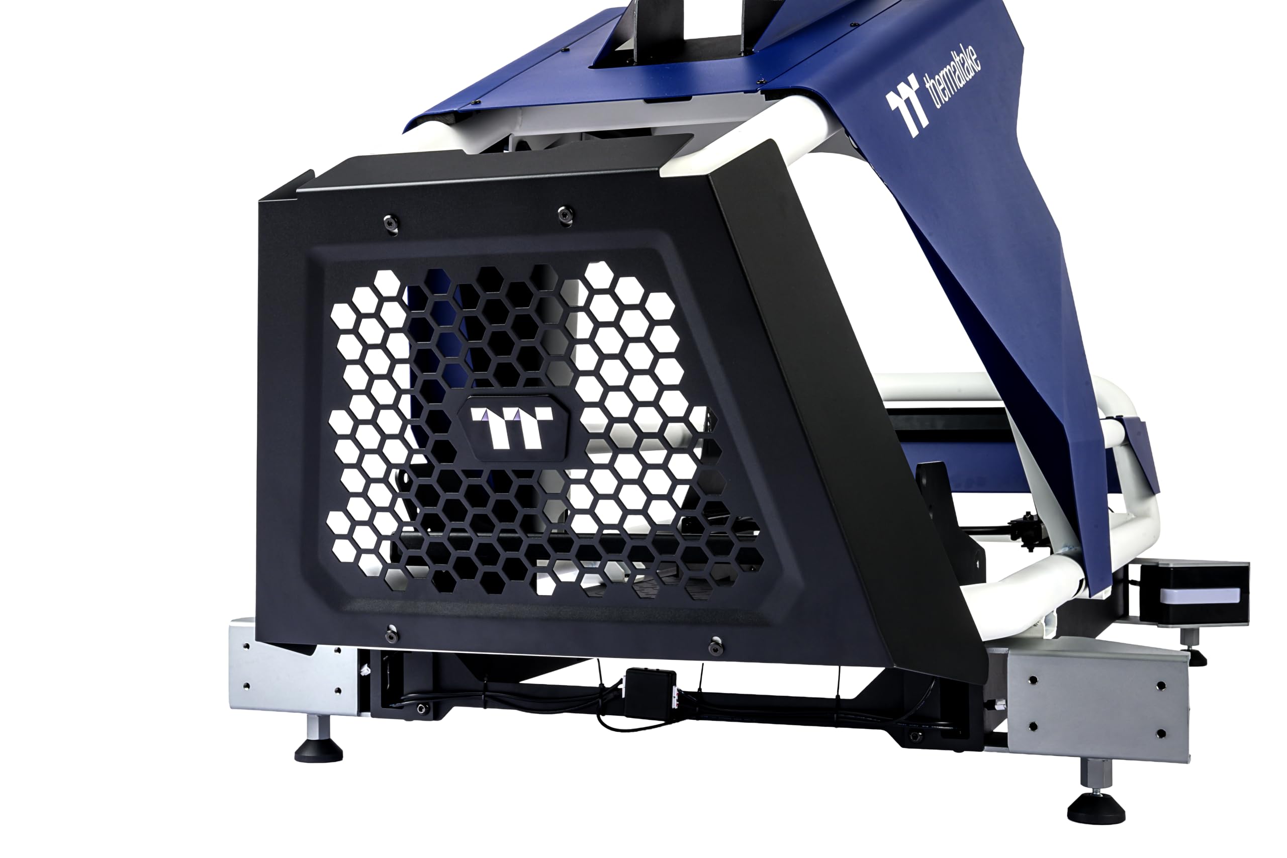 thermaltake-gr700-premium-simracing-cockpit-aluminium-stahl-rahmen-black-blue image 2
