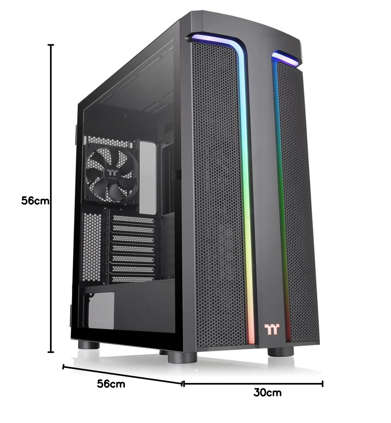 thermaltake-h590-tg-argb-mid-tower-pc-geh-use-schwarz-mit-tempered-glass image 2