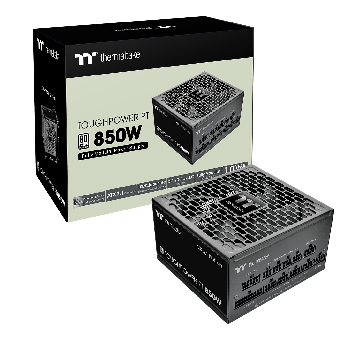 thermaltake-toughpower-pt-1000w-atx-3-1-pcie-5-1-platinum-schwarz image 2