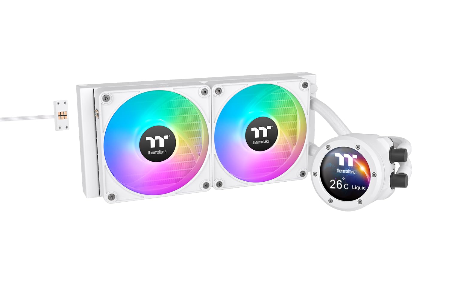 thermaltake-view-200-tg-argb-snow-bundle-atx-mid-tower-wei-th280-v2-ultra-ex-arg image 3