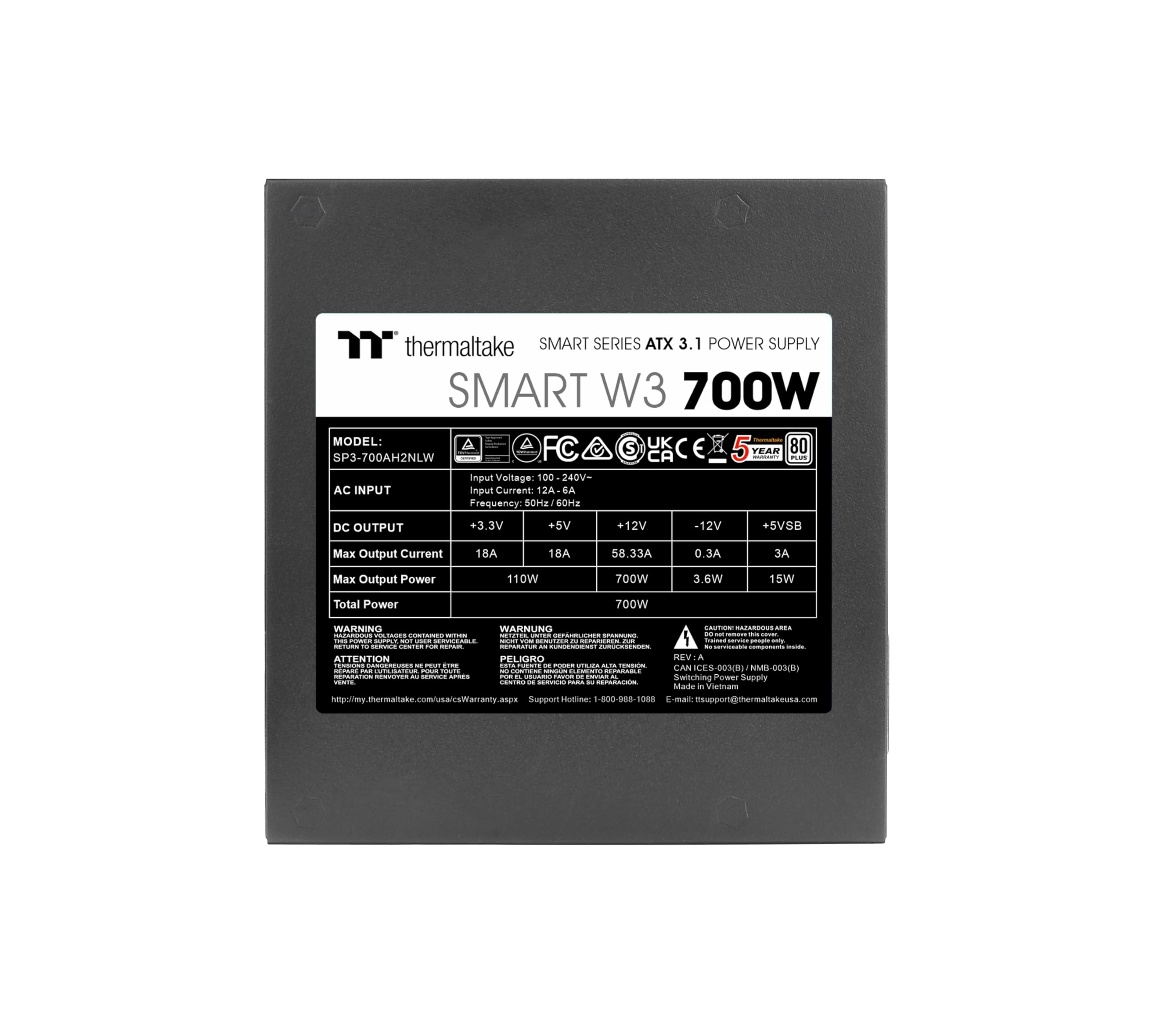 thermaltake-smart-w3-700w-atx-3-1-netzteil-80-plus-silent-120mm-fdb image 3