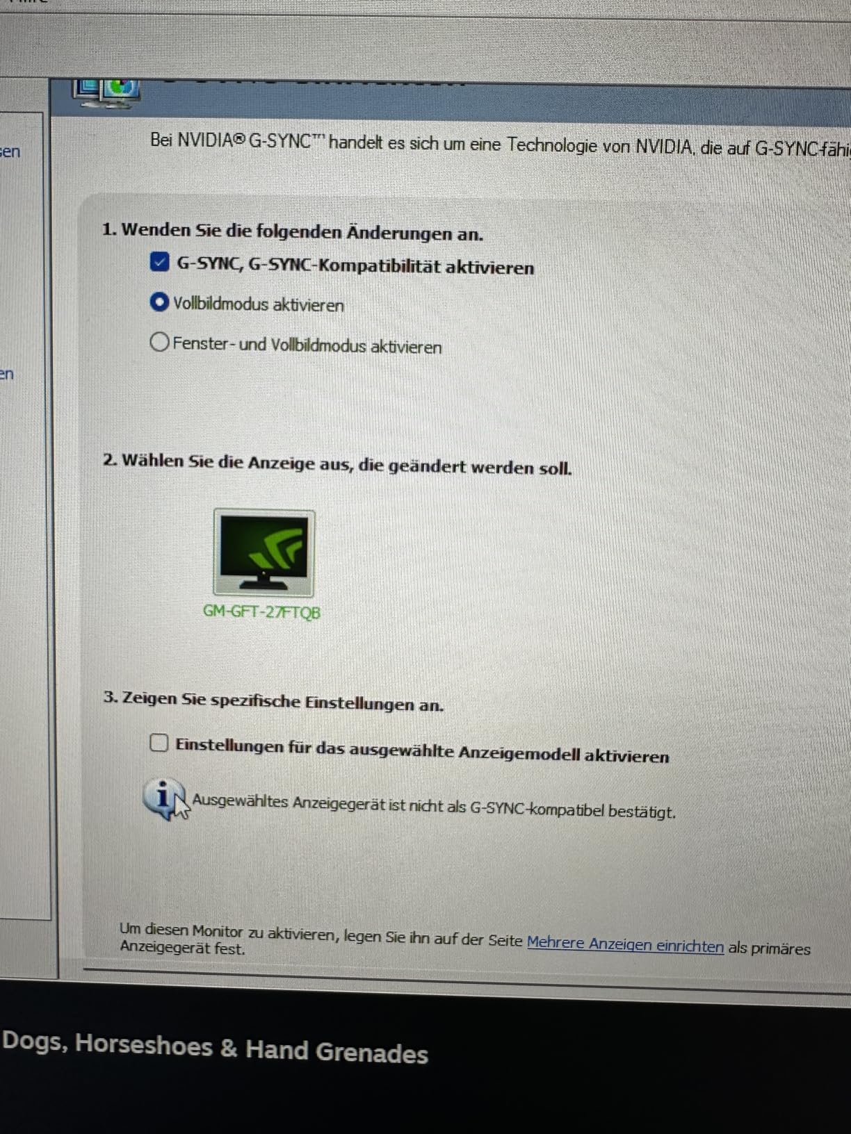 Klasse Monitor
