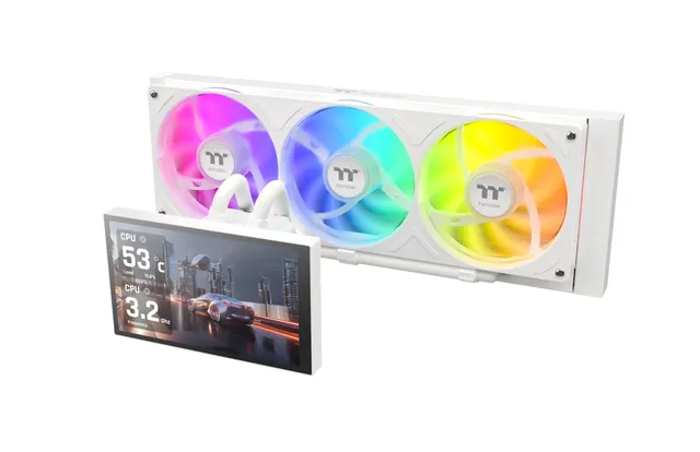 thermaltake-st360-ultra-snow-aio-wasserk-hlung-360mm-mit-7-zoll-ips-lcd image 1