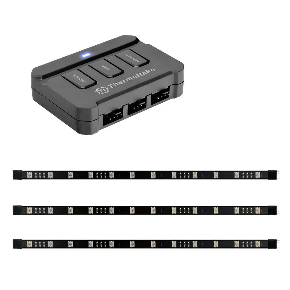 thermaltake-lumi-color-set-led-rgb-streifen-ac-037-ln1nan-a1-3x-3m-magnetisch image 1