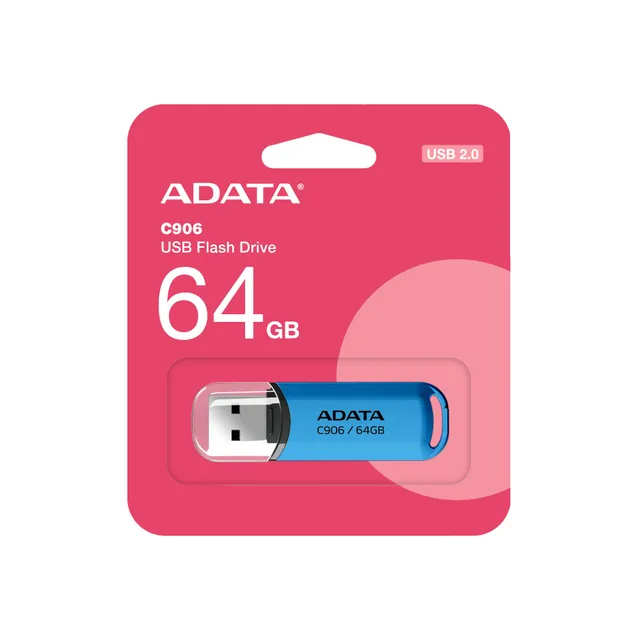 adata-c906-64gb-usb-2-0-usb-stick-blau image 1