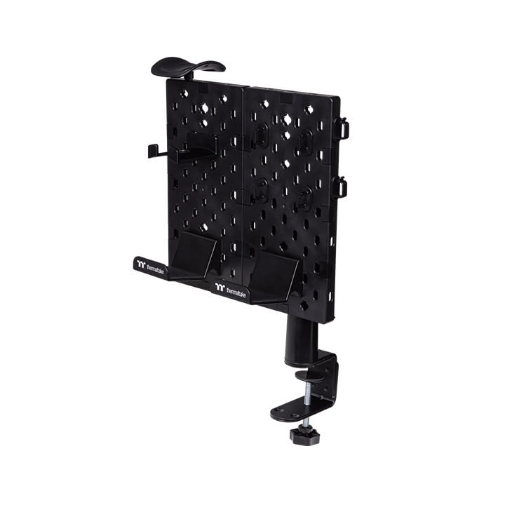 thermaltake-gea-gaming-desk-pegboard-lochbrett-small-schwarz-stahl-10-kg-traglas image 3